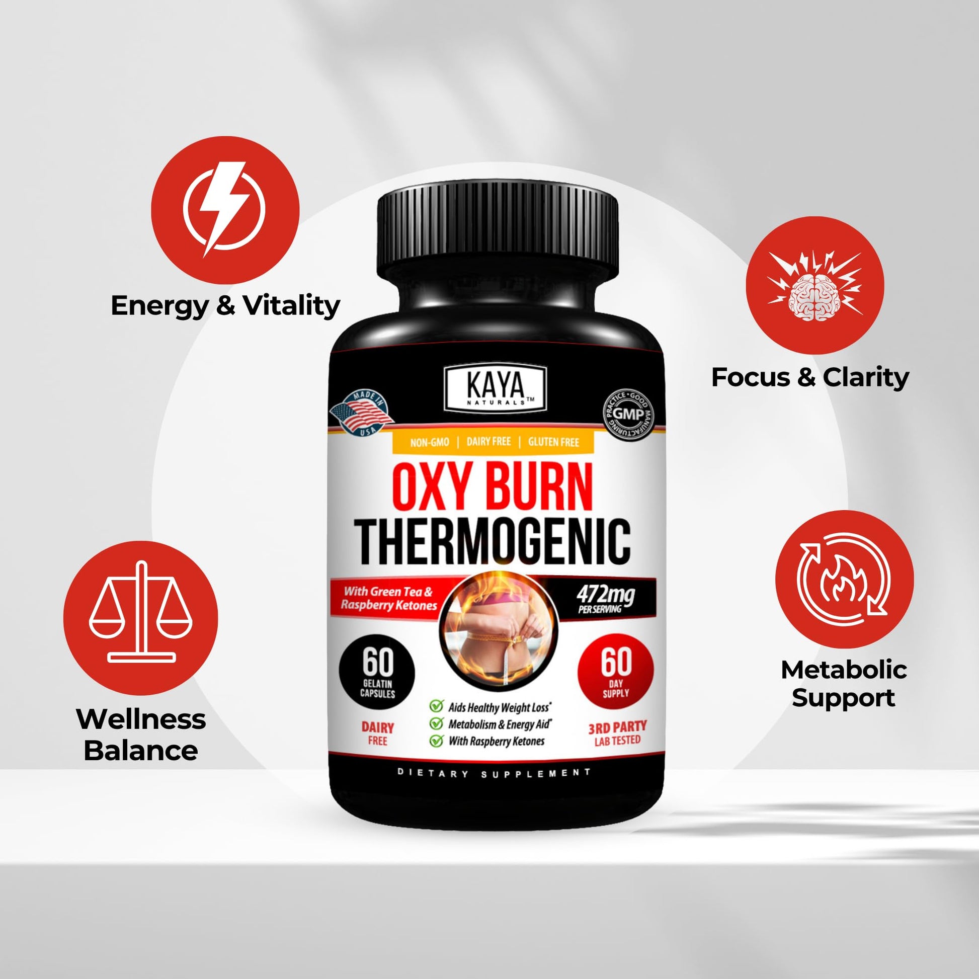Kaya Naturals Supreme Fat Burner - Weight Loss Pills Women & Men - Appetite Suppressant Supplement - Powerful Thermogenic Diet Pills Kaya Naturals buy australia supplements
