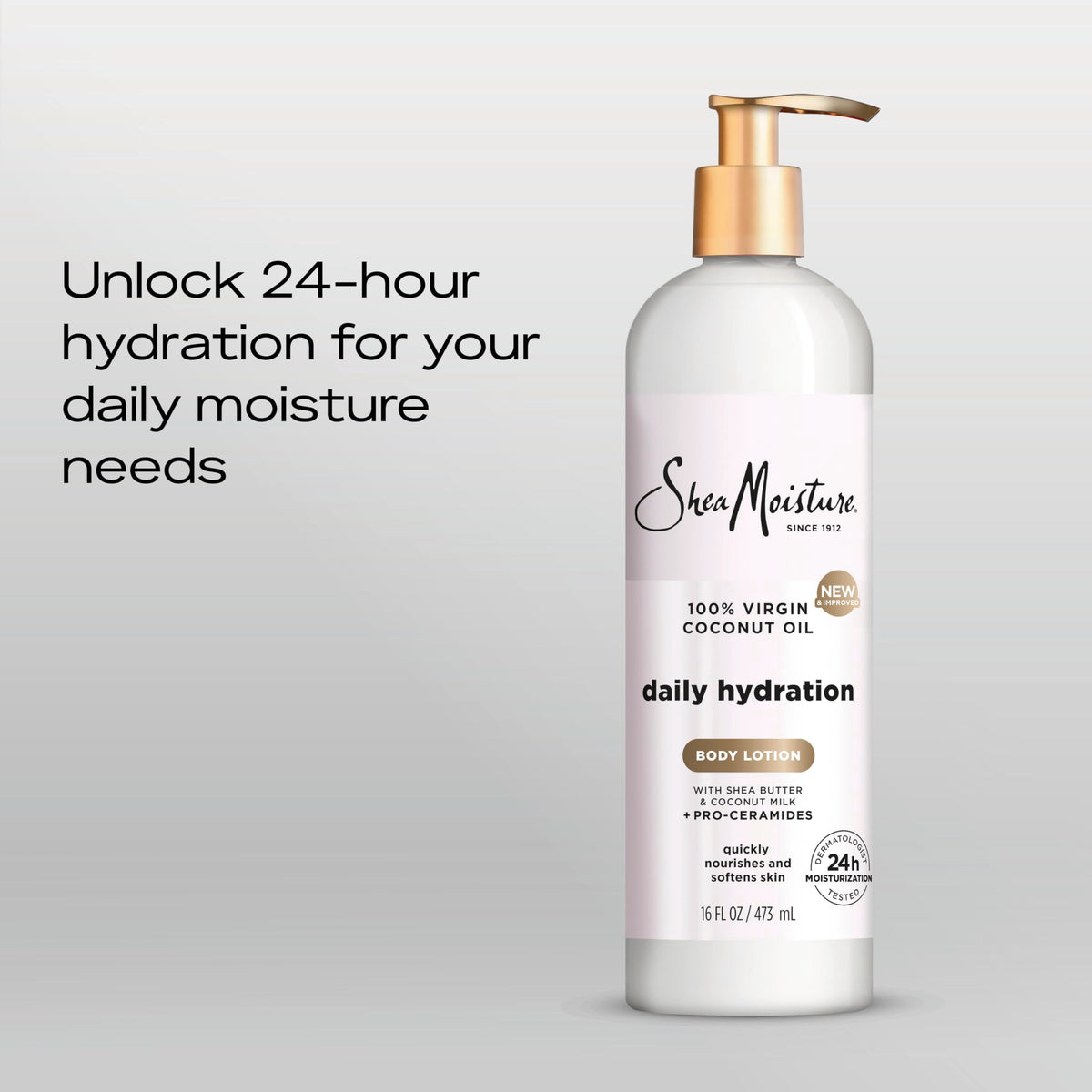 Shea Moisture Daily Hydration Body Lotion with Virgin Coconut Oil 16oz Shea Moisture