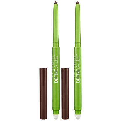 MAYBELLINE Define-A-Line Eyeliner, Brownish Black (Pack of 2) MAYBELLINE