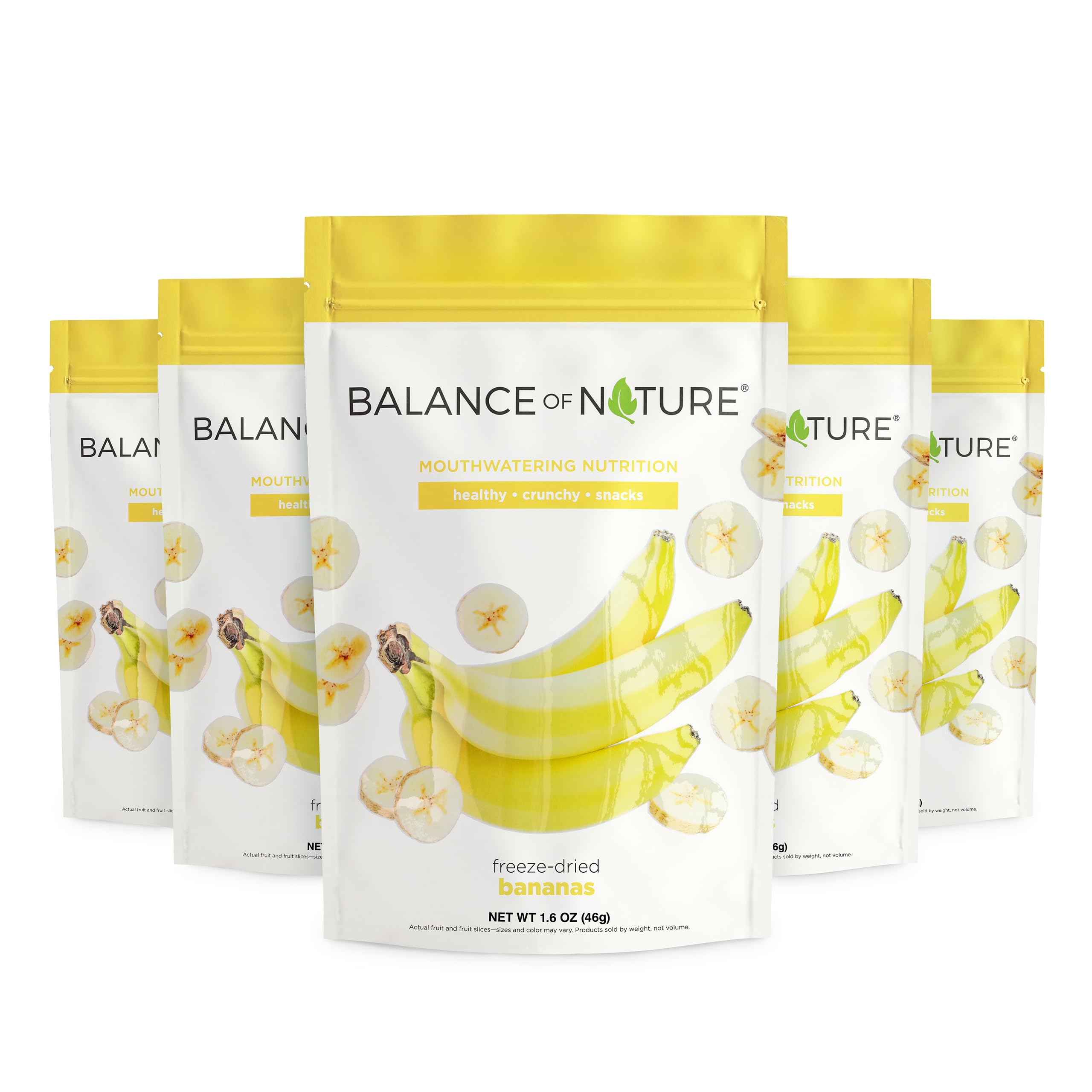 Balance of Nature Freeze-Dried Bananas (5 Pack) – 100% Real Fruit, Crunchy Banana Slices, Healthy Snack, Mouthwatering Nutrition, Gluten-Free, Vegan, No Sugar Added, Five 1.6 oz Bags Balance of Nature buy australia supplements