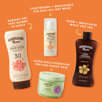 Hawaiian Tropic Weightless Hydration SPF 30 Face Sunscreen, 1.7 Fl Oz Hawaiian Tropic