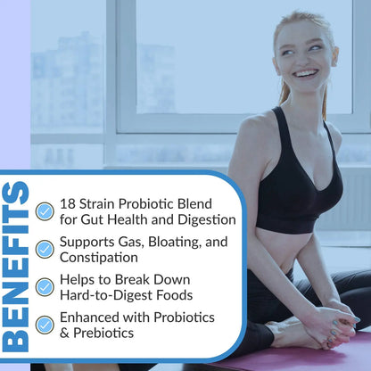 Digest Complete 2-in-1 Probiotic Digestive Enzymes, 60 Capsules Instant Brands