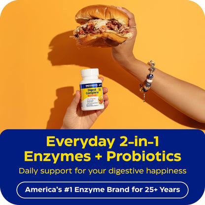 Enzymedica Digest Complete + Probiotics - Digestive Enzyme Supplement for Women & Men, Enzyme and Probiotic Capsules for Digestion, Gut Health Support, Helps Gas & Bloating, Vegetarian - 90 Caps Gsupps Australia