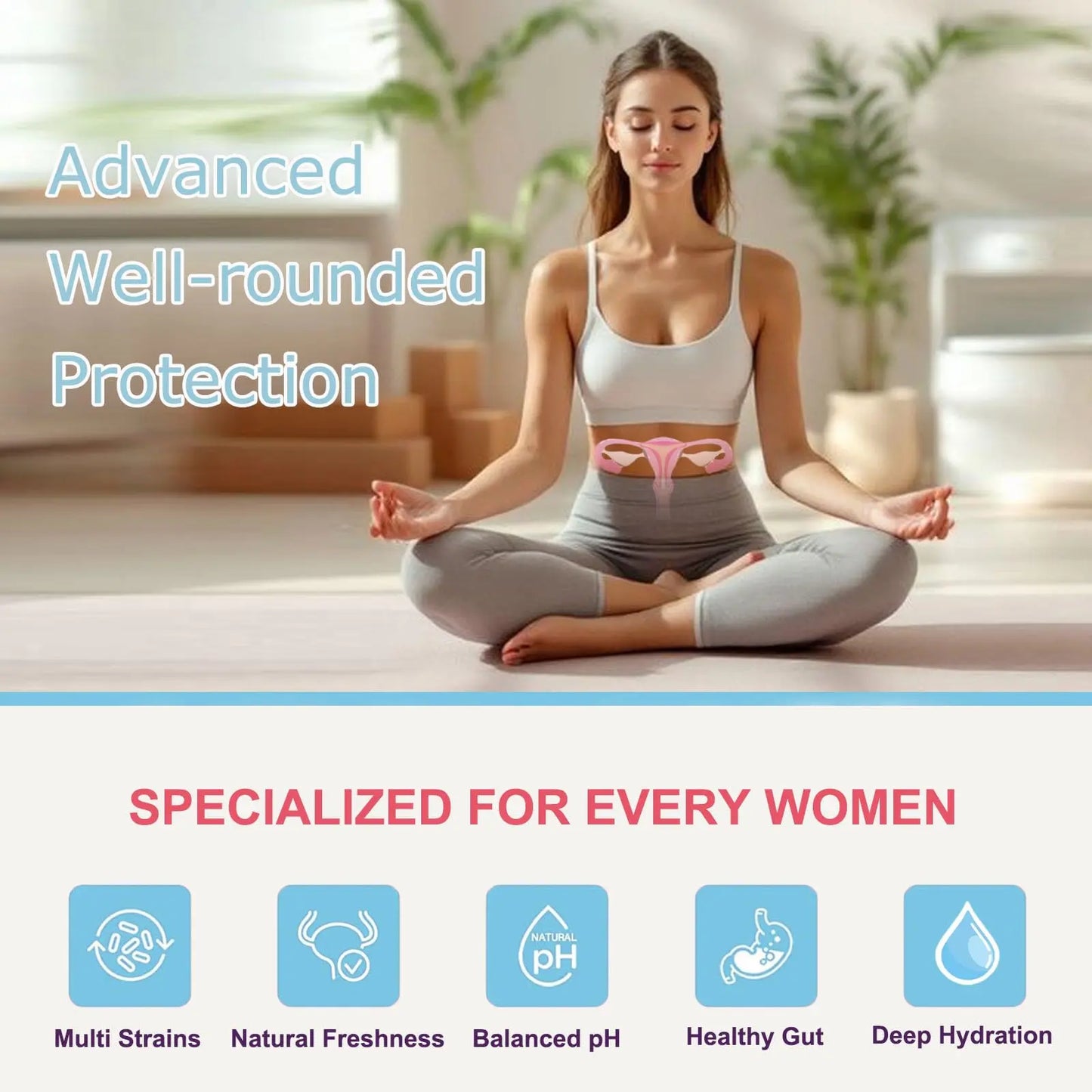 WINYEL Vaginal Probiotics for Women with Prebiotics & Herbal Blend – pH Balance & Feminine Health Support – Multi-Strain Lactobacillus for Vaginal Flora, WINYEL
