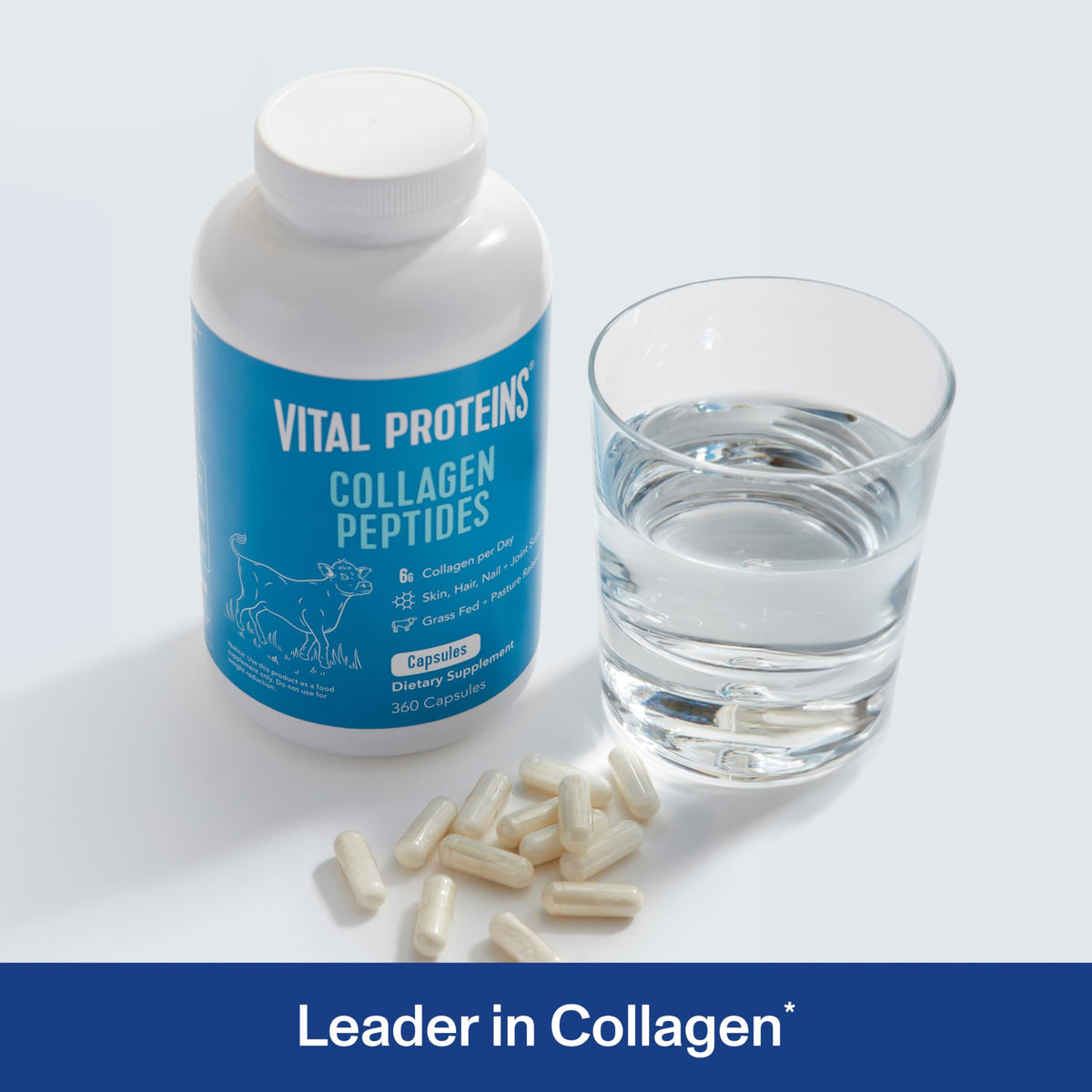 Vital Proteins Collagen Peptides Capsules for Women, Collagen Supplement 360 Capsules Vital Proteins