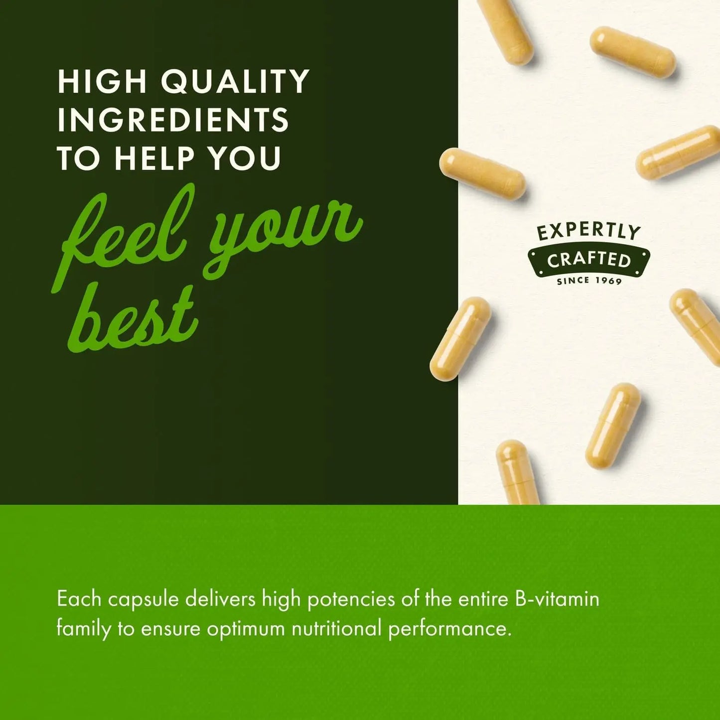 Swanson Balance B-50 High-Potency B Vitamin Complex for Busy Adults Seeking Immune, Heart, and Nervous System Support (250 Capsules) Swanson