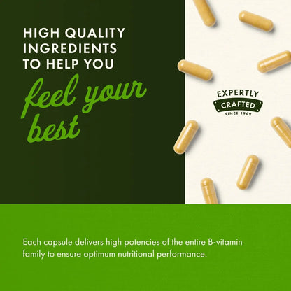 Swanson Balance B-50 High-Potency B Vitamin Complex for Busy Adults Seeking Immune, Heart, and Nervous System Support (250 Capsules) Swanson