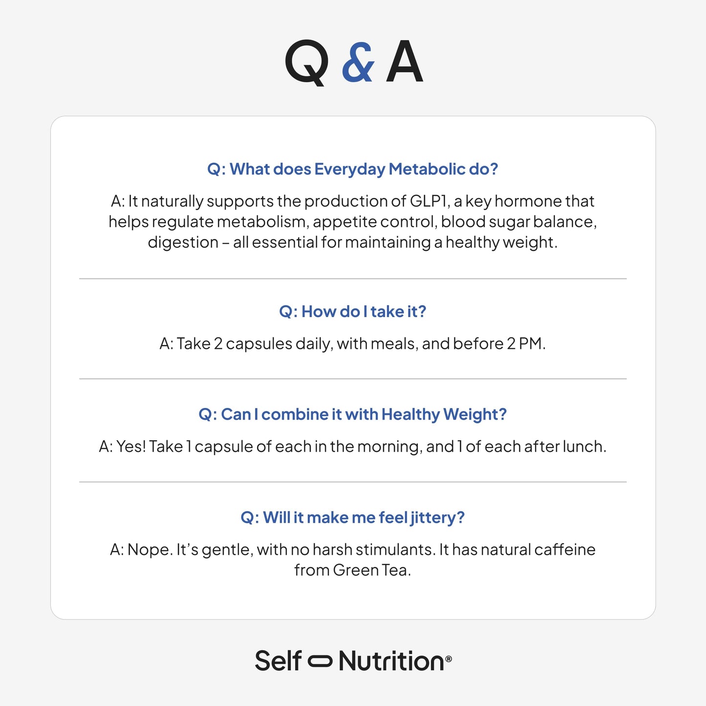 SELF NUTRITION Natural Supplement for Women – Third-Party Tested - Metabolism & Appetite Support with Berberine, Green Tea, Cinnamon & Resveratrol SELF NUTRITION