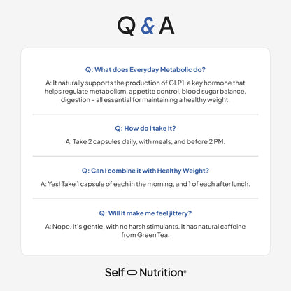 SELF NUTRITION Natural Supplement for Women – Third-Party Tested - Metabolism & Appetite Support with Berberine, Green Tea, Cinnamon & Resveratrol SELF NUTRITION