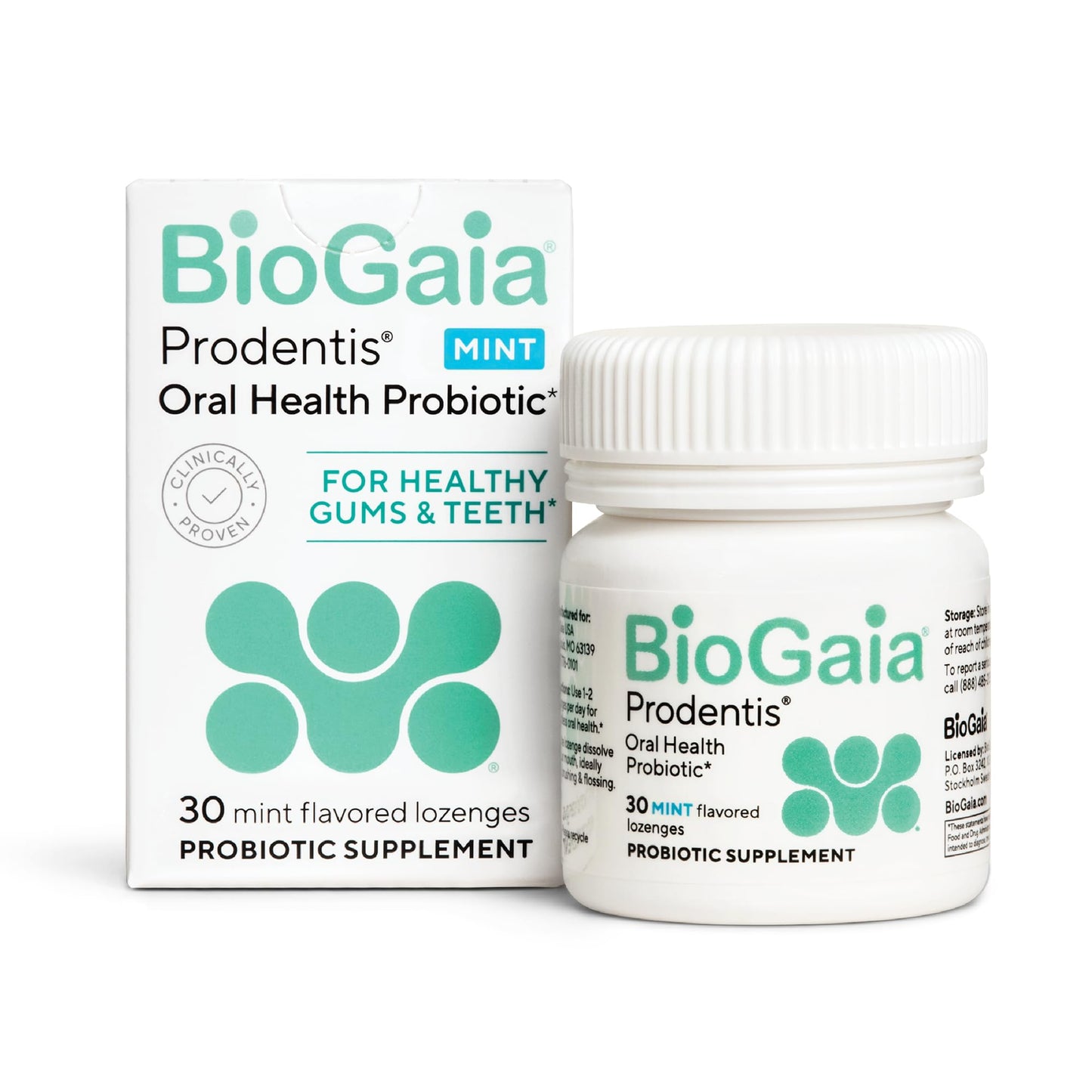 BioGaia Prodentis | Oral Probiotics | Promotes Healthy Gums & Teeth | Defends Against Bad Breath & Dental Problems | Improves Oral Health BioGaia
