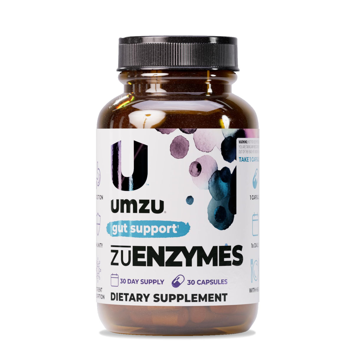 UMZU zuEnzymes Digestive Support Supplement, (30 Day Supply) – 21 Enzyme Blend with Lipase Protease & Amylase – Digestive Enzymes for Gut Health & Probiotic Daily UMZU