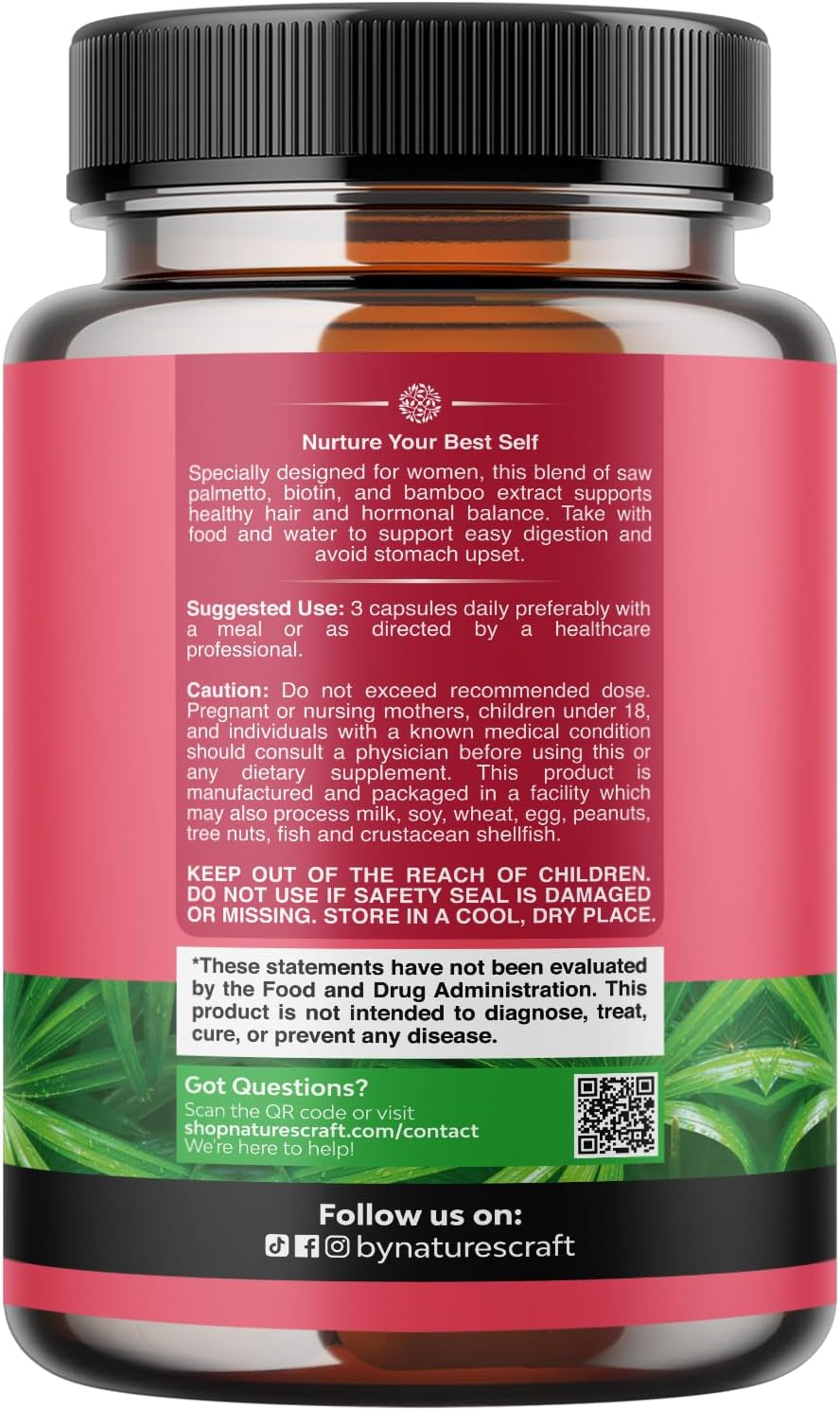 Saw Palmetto for Women 500mg - DHT Blocker for Women 30-Day Supply - Hair Vitamins for Hair Loss Supplement - Saw Palmetto Extract Capsules with Maca Root & Biotin - 90 Count Gsupps Australia