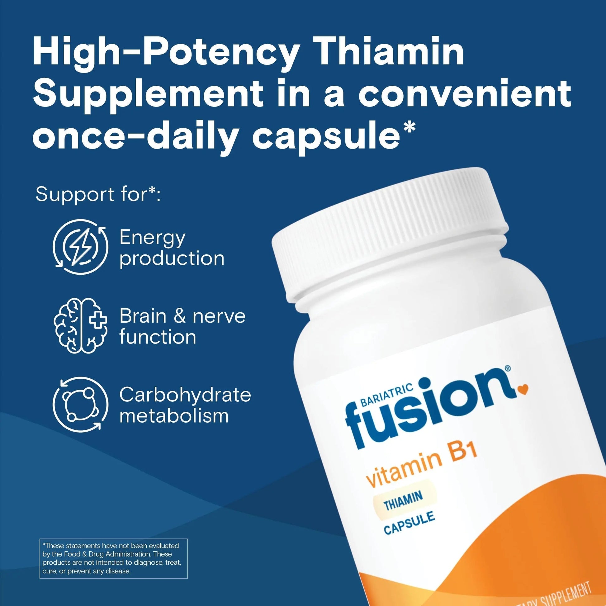 Bariatric Fusion Vitamin B1(Thiamine) for Bariatric Surgery Patients Including Gastric Bypass & Sleeve Gastrectomy, Easy to Swallow Capsule, 90 Count Bariatric Fusion buy australia supplements