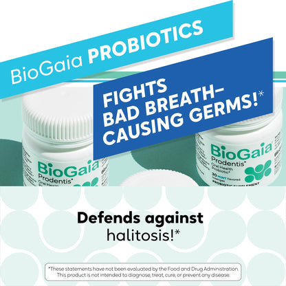 BioGaia Prodentis | Oral Probiotics | Promotes Healthy Gums & Teeth | Defends Against Bad Breath & Dental Problems | Improves Oral Health BioGaia