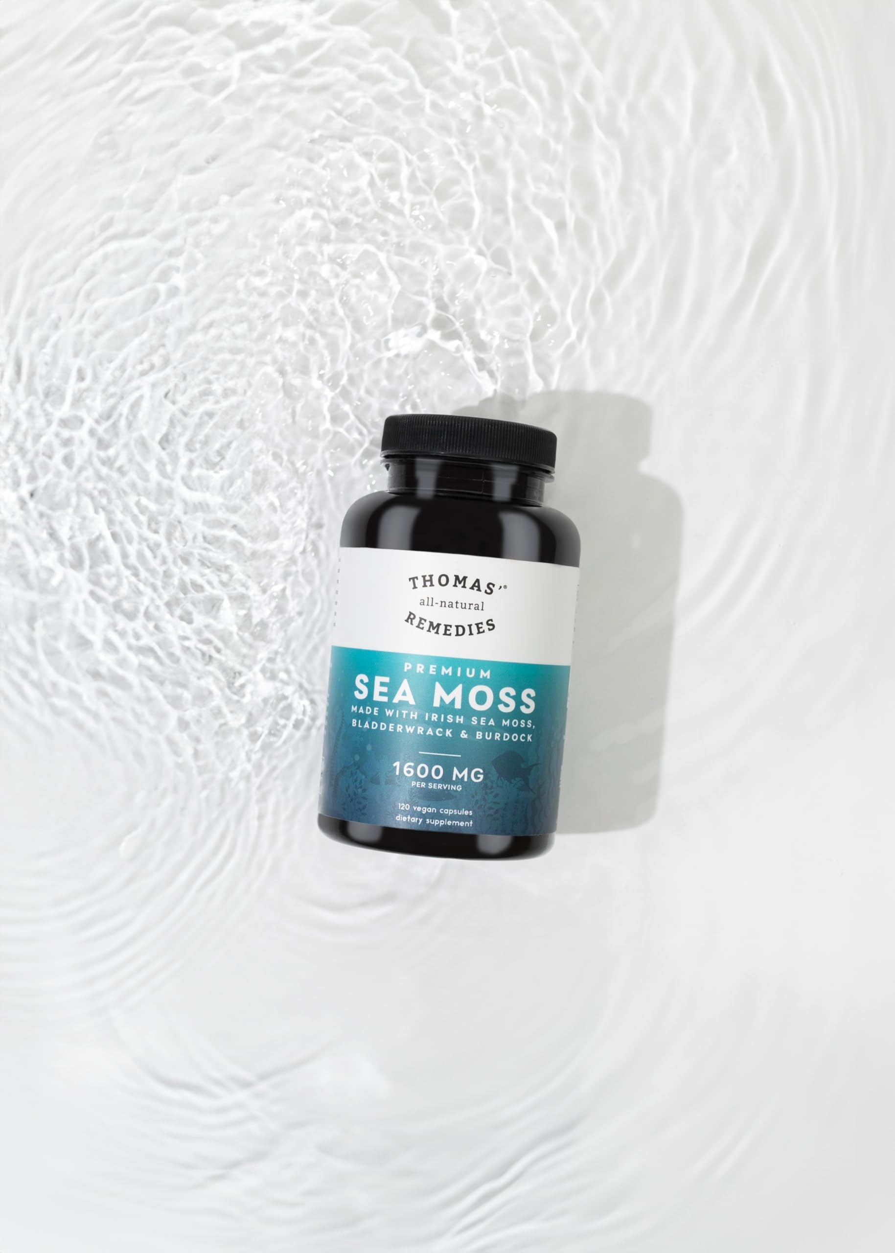 Thomas' all-natural Remedies Irish Sea Moss Capsules, Sea Moss with Bladderwrack & Burdock Root Organic for Gut Health, Digestion, Energy & Immune Support, 120 Seamoss Pills Thomas' all-natural Remedies buy australia supplements