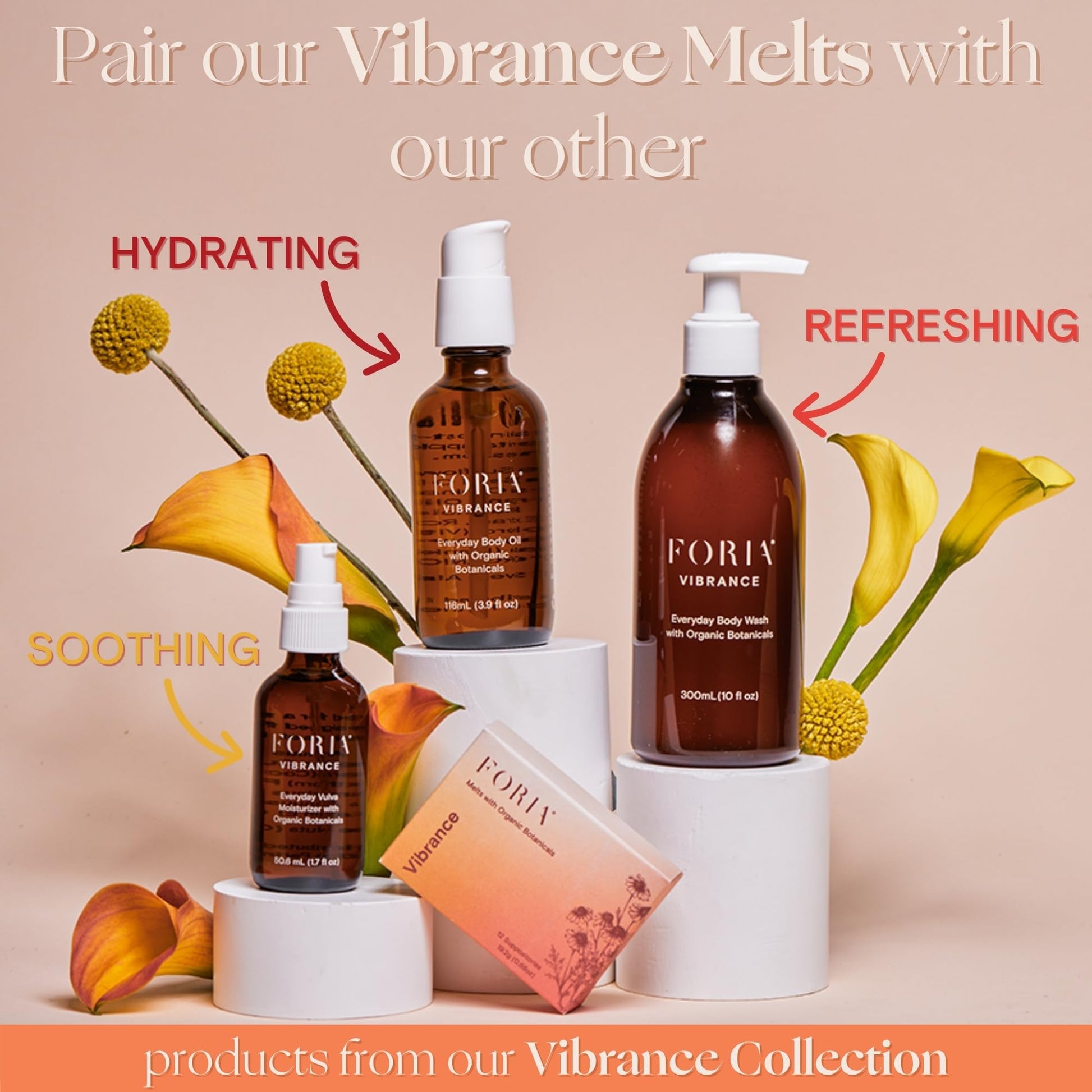 FORIA Vibrance Melts - Organic, Fragrance- Free, Natural Moisturizing Vaginal Suppositories - 12 Count FORIA buy australia supplements