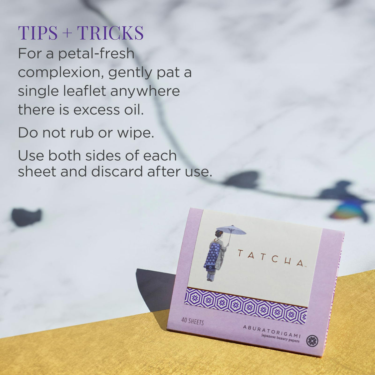 TATCHA Aburatorigami, Japanese Blotting Papers to Diminish Oil & Shine TATCHA