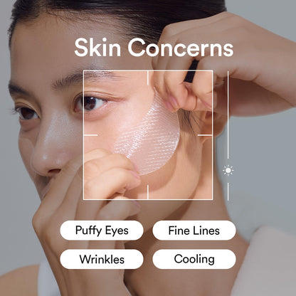 Abib Vegan Collagen Eye Patches for Wrinkles & Fine Line with Jericho Rose Jelly & Peptides, 60 Count, Korean Skin Care abib