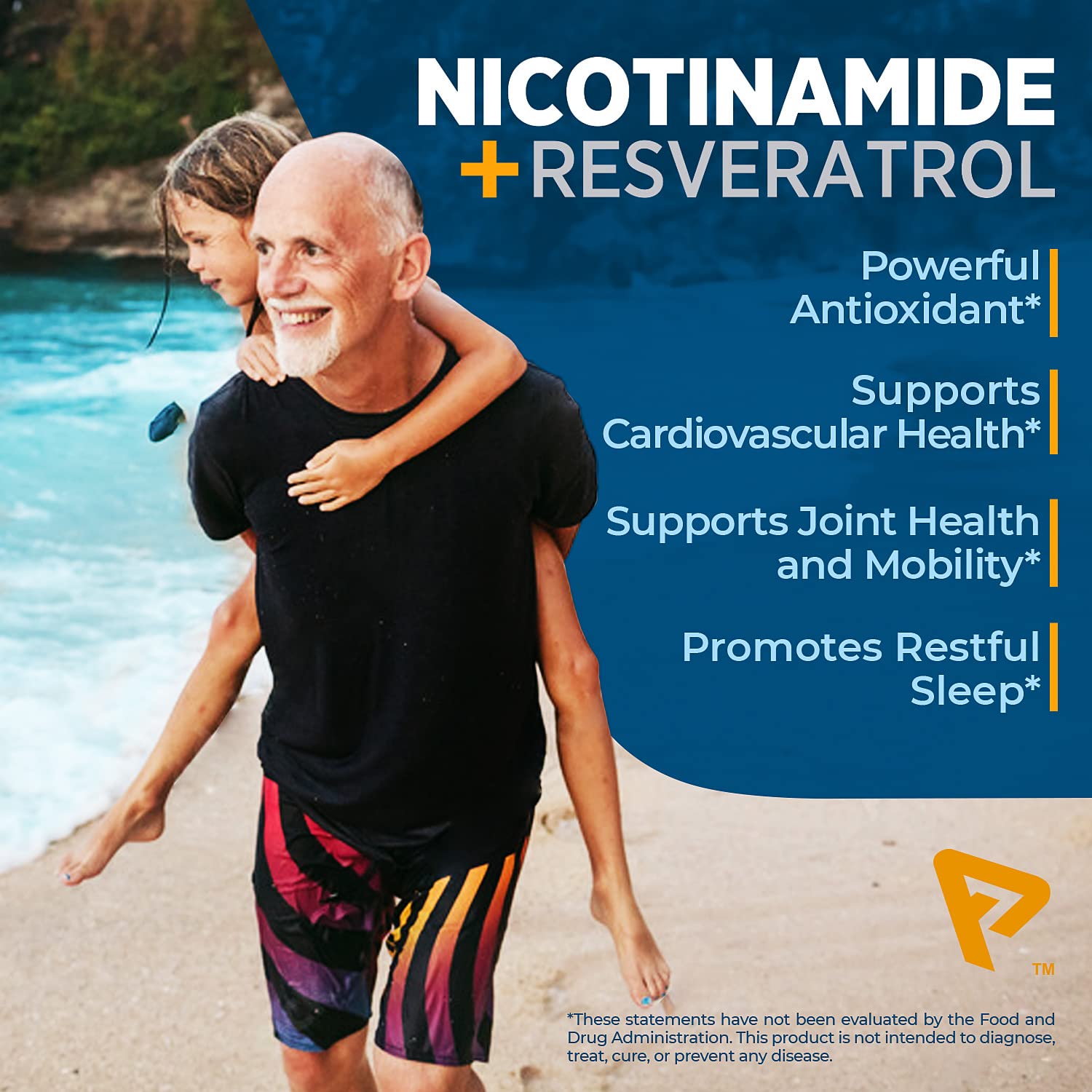 Nicotinamide 500 mg with Resveratrol 100 mg 120 Veggie Capsules - Non-GMO Vitamin B3, Supports Metabolic Health, NAD+, Skin Cell & Mitochondrial Energy Production. Made in USA for Men and Women Prime Formulas buy australia supplements