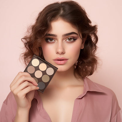 MYSTER ROSEY Matte Eyeshadow Palette, Neutral Nude Eye Shadow Palettes MYSTER ROSEY