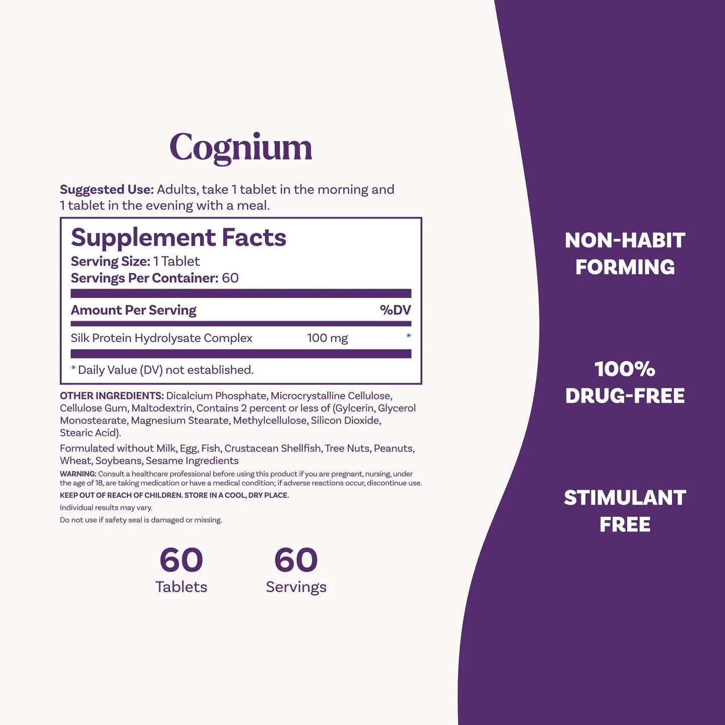 Natrol Cognium Memory, Brain Health Supplements for Adults, Brain Memory Supplements, Enhances Mental Agility in Healthy Adults, Natrol