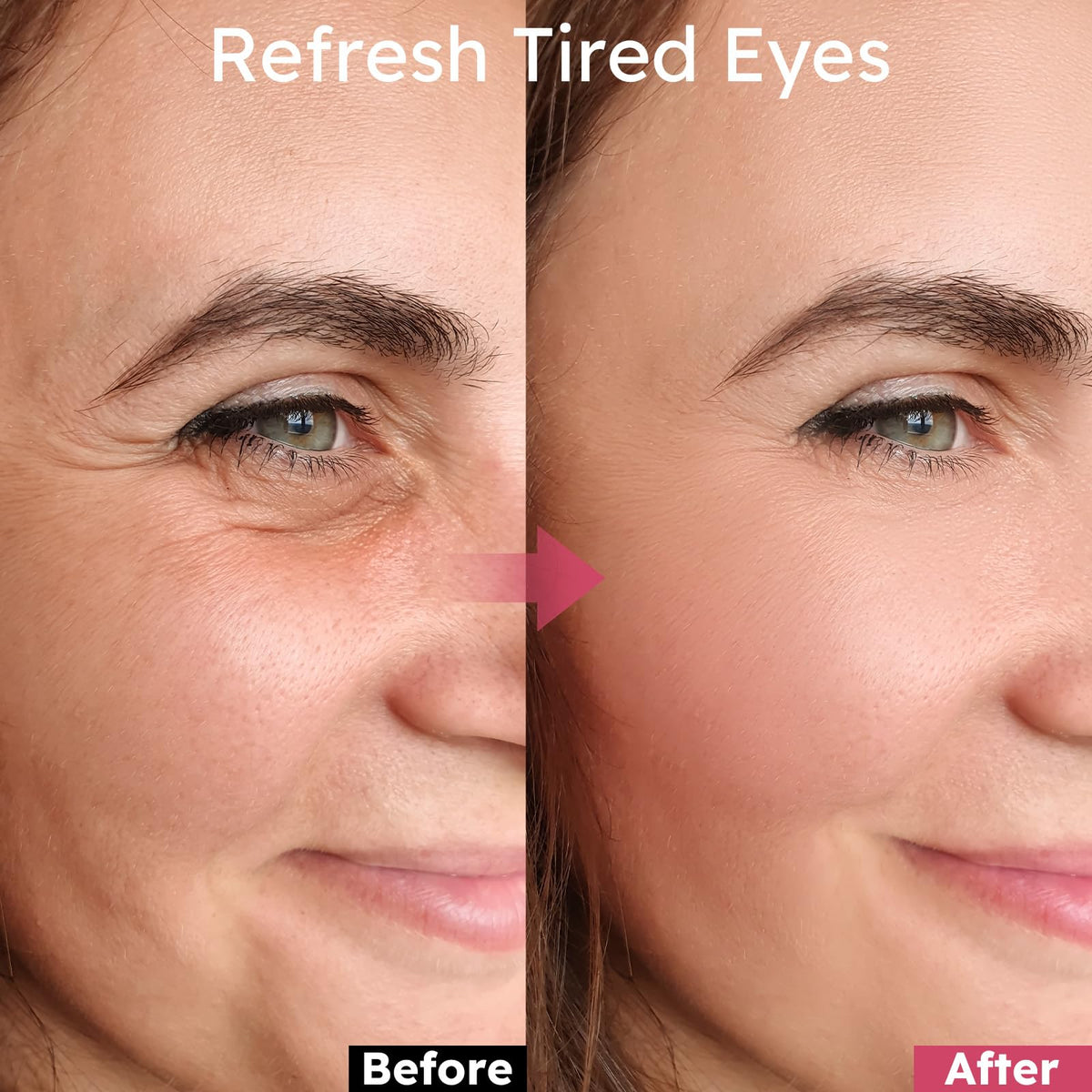 Retinol Caffeine Eye Patches, with Hydrolyzed Collagen, Peptides, 60 Pcs Ossjds