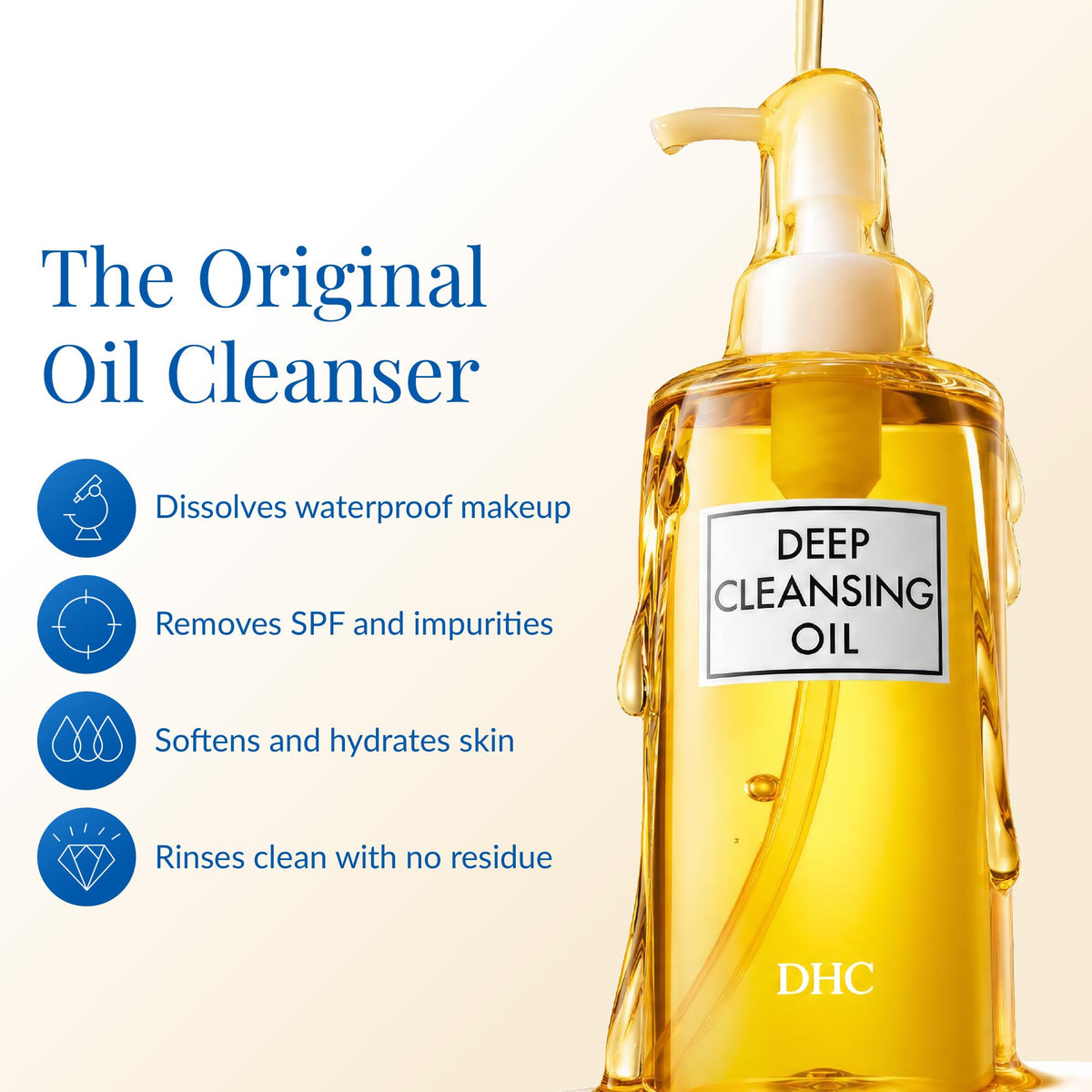 DHC Deep Cleansing Oil, Makeup Remover, Gentle Oil Cleanser, 6.7 oz DHC