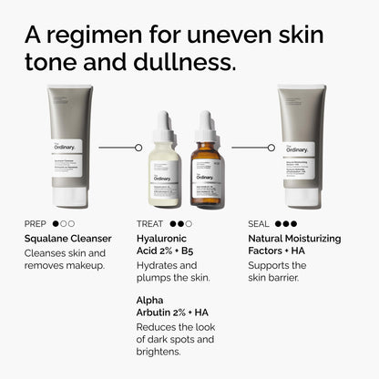 The Ordinary Alpha Arbutin 2% + Hyaluronic Acid, Brightens Skin and Targets Dark Spots The Ordinary
