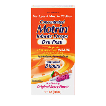 Infants’ Motrin Infant Ibuprofen Oral Suspension Concentrated Drops, NSAID Fever Reducer & Pain Reliever for Babies, Dye Free, Alcohol-Free, Berry Flavor, Includes Enclosed Syringe, 1 fl. oz Infants' Motrin buy australia supplements