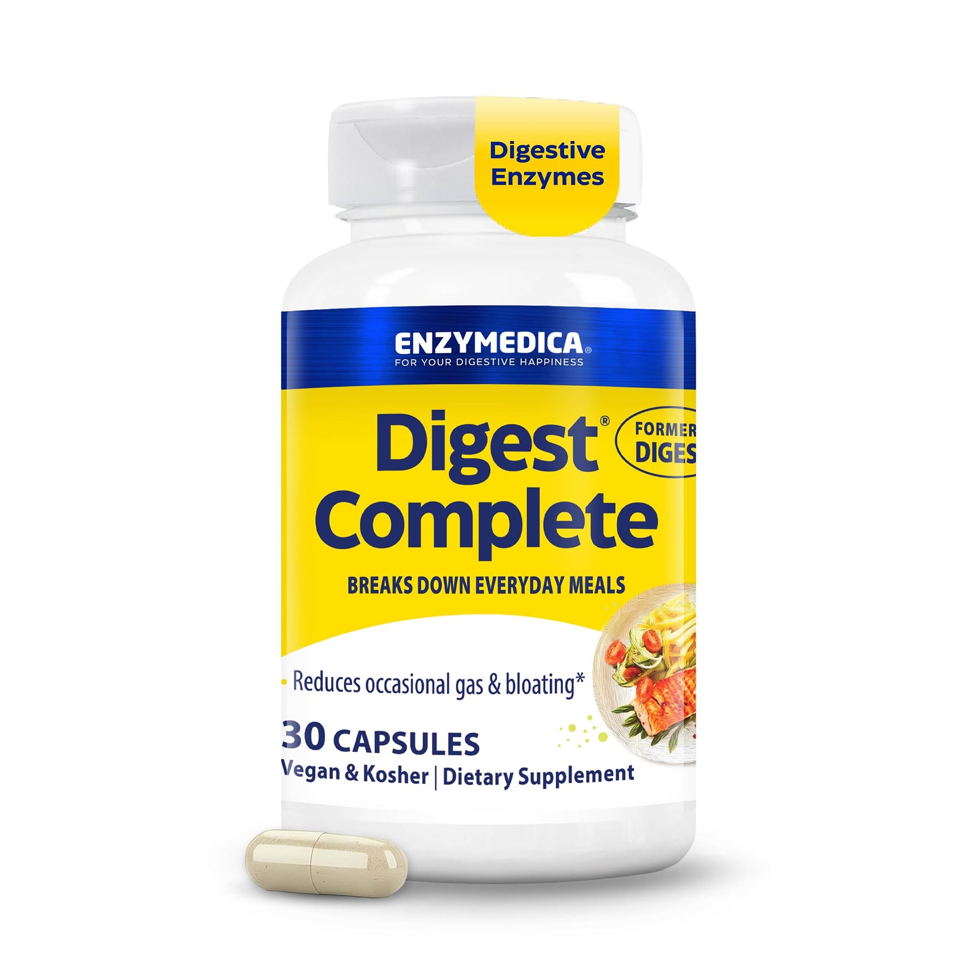 Enzymedica Digest Complete - Helps Gas & Bloating - 90 Caps Gsupps Australia