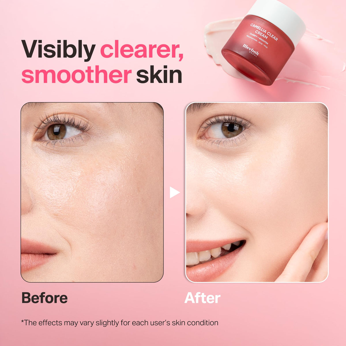 Meebak Camellia Cream, Daily Exfoliating Pore Cream, Night Cream Meebak