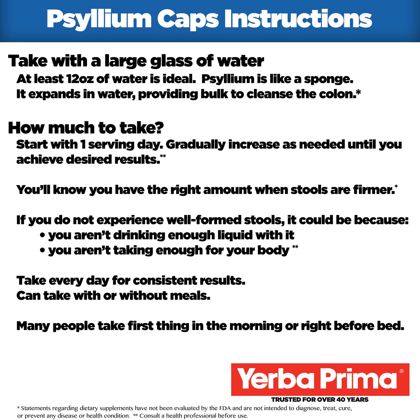 Yerba Prima Psyllium Husks Veg Caps, 400 Capsules (625mg) - Vegan, Non-GMO, Gluten Free, Colon Cleanser Yerba Prima