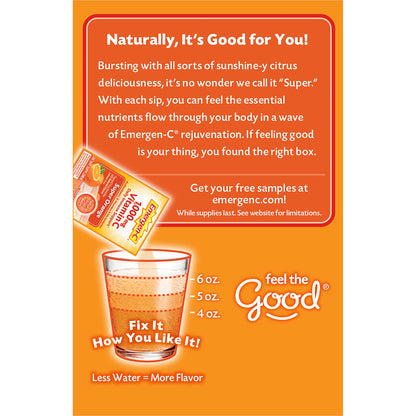 Emergen-C 1000mg Vitamin C Powder for Daily Immune Support Caffeine Free Vitamin C Supplements with Zinc and Manganese Emergen-C