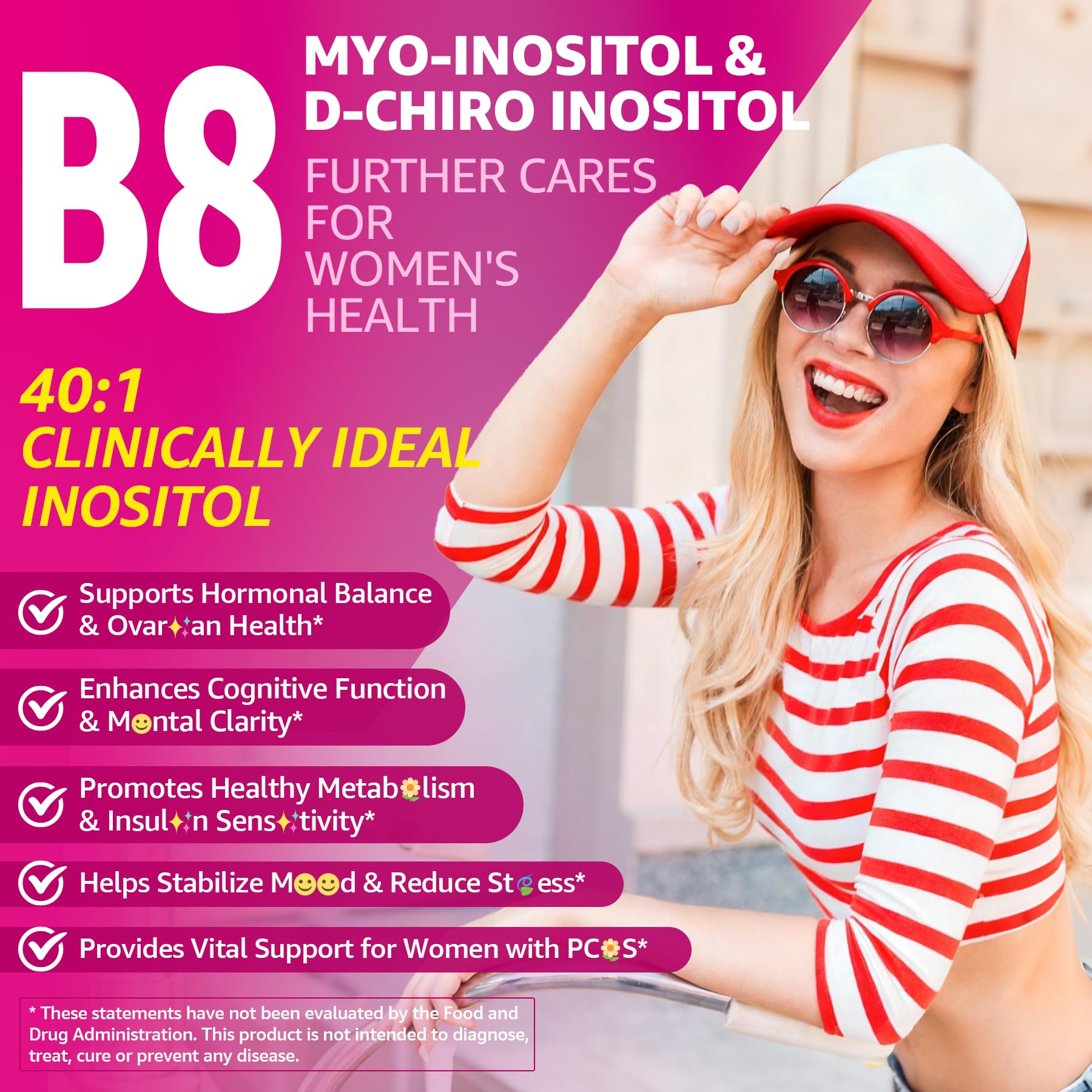 Myo-Inositol & D-Chiro Ideal 40:1, Inositol + Omega-3(3:1) Gummies, Hormone Balance for Women | Sugar Free Inositol Gummies w/Omega 3 DHA:EPA (3:1), Inositol Supplement for Cycle Health, Vegan, 60 Ct EnvyCure buy australia supplements