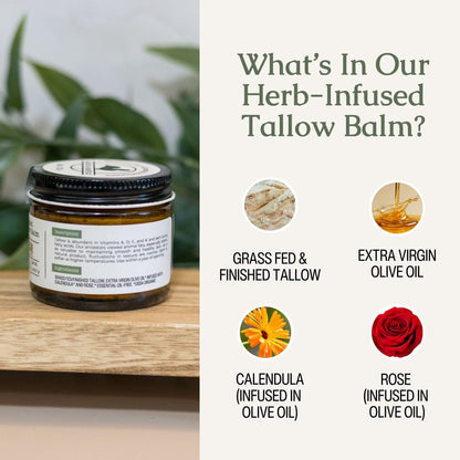 Hearth & Homestead Whipped Beef Tallow for Skin & Face, Unscented, 1.3oz Hearth and Homestead