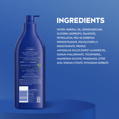 NIVEA Essentially Enriched Body Lotion, Value Pack, 2 x 16.9 FL OZ NIVEA