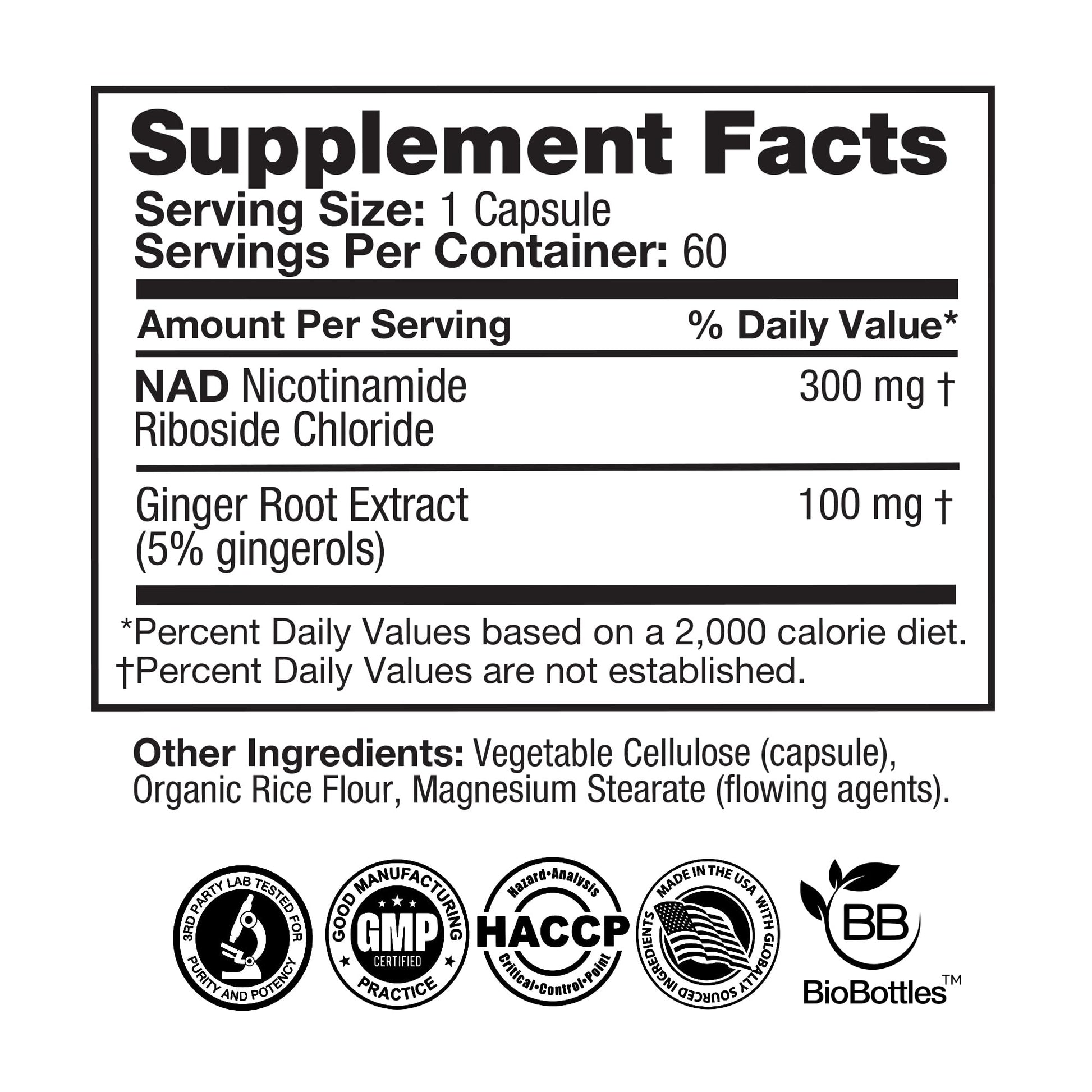 Feelgood Company NAD+ Supplement - Anti-Aging & Cellular Energy Support - Supports Energy, Cognitive Function & Cellular Health - 60 Capsules - NAD+ Precursor FeelGood Superfoods buy australia supplements