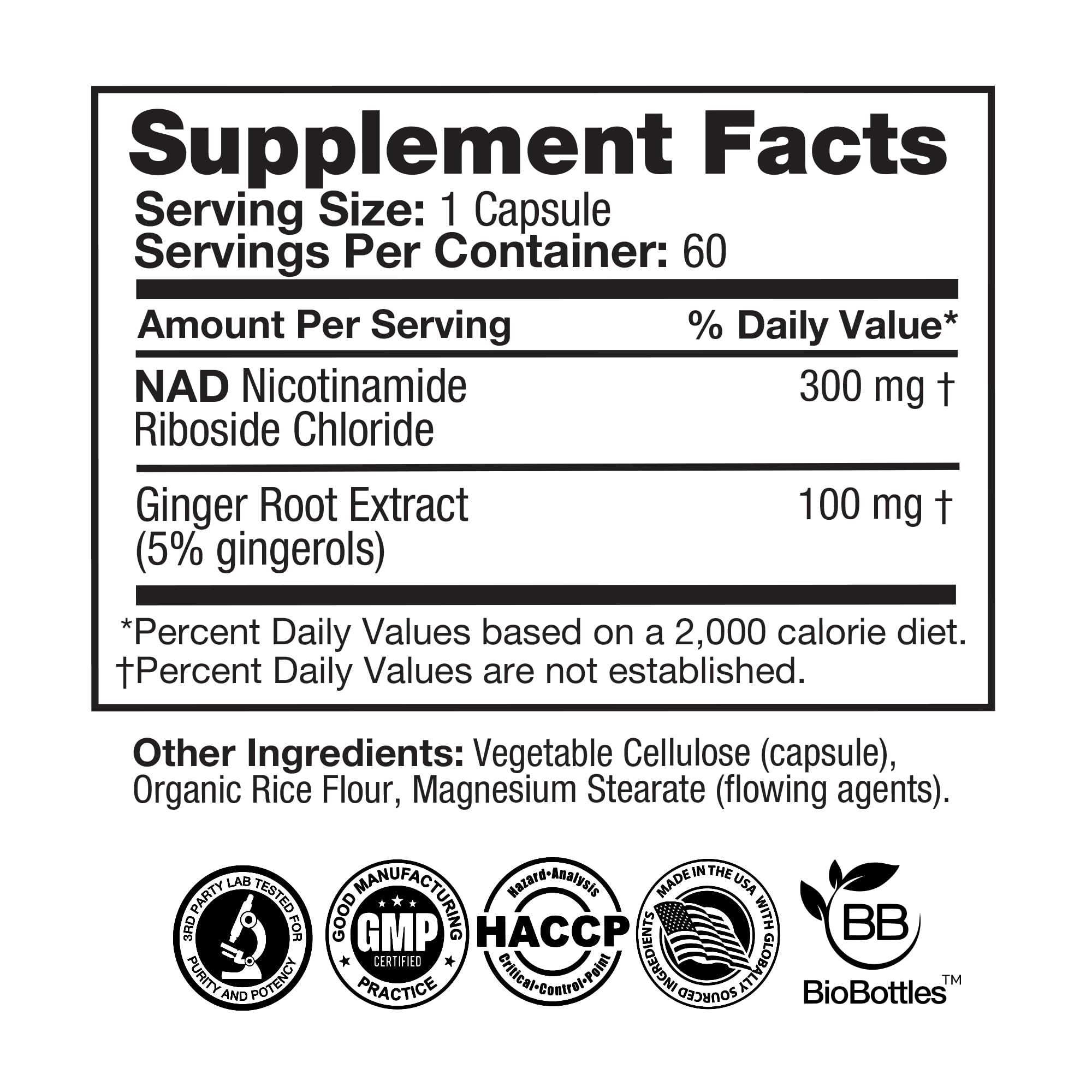 Feelgood Company NAD+ Supplement - Anti-Aging & Cellular Energy Support - Supports Energy, Cognitive Function & Cellular Health - 60 Capsules - NAD+ Precursor FeelGood Superfoods buy australia supplements