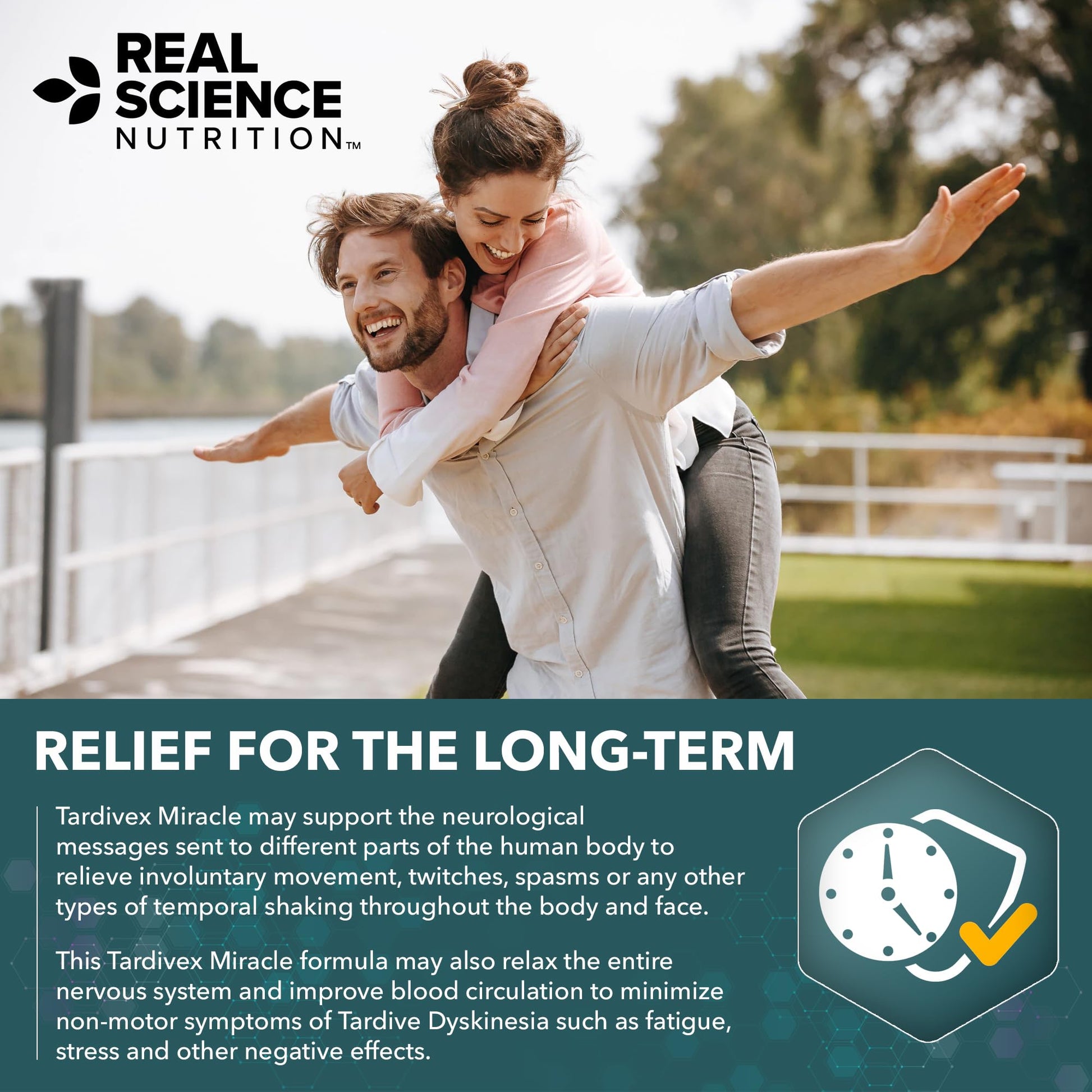 Real Science Tardivex All Natural Nerve Support Supplement for Neurological Balance - Includes Vinitrox, GABA & Essential Vitamins for Controlled Movement & Coordination - Made in USA, 60 Caps Real Science Nutrition buy australia supplements