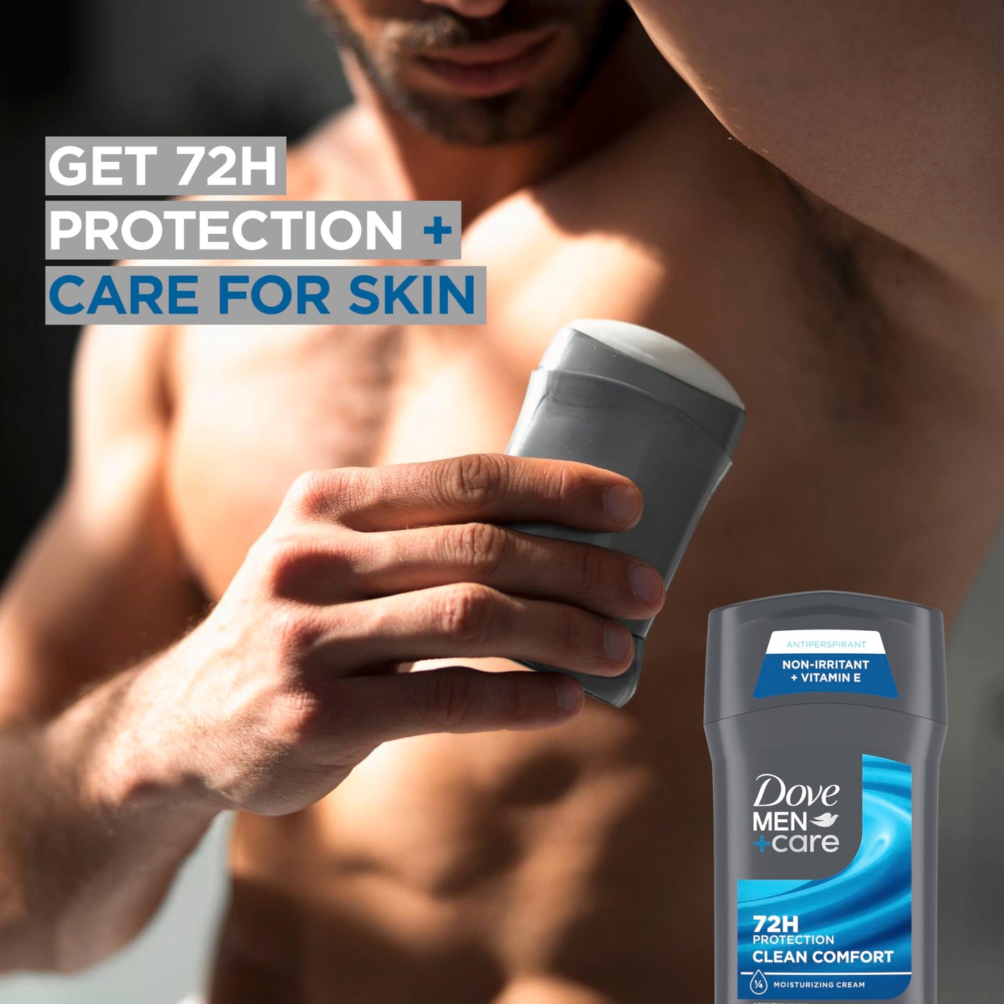 DOVE MEN + CARE Antiperspirant Deodorant Stick Clean Comfort Twin Pack 72-Hour Sweat & Odor Protection Antiperspirant for Men With 1/4 Moisturizing Cream 2.7 oz Gsupps Australia