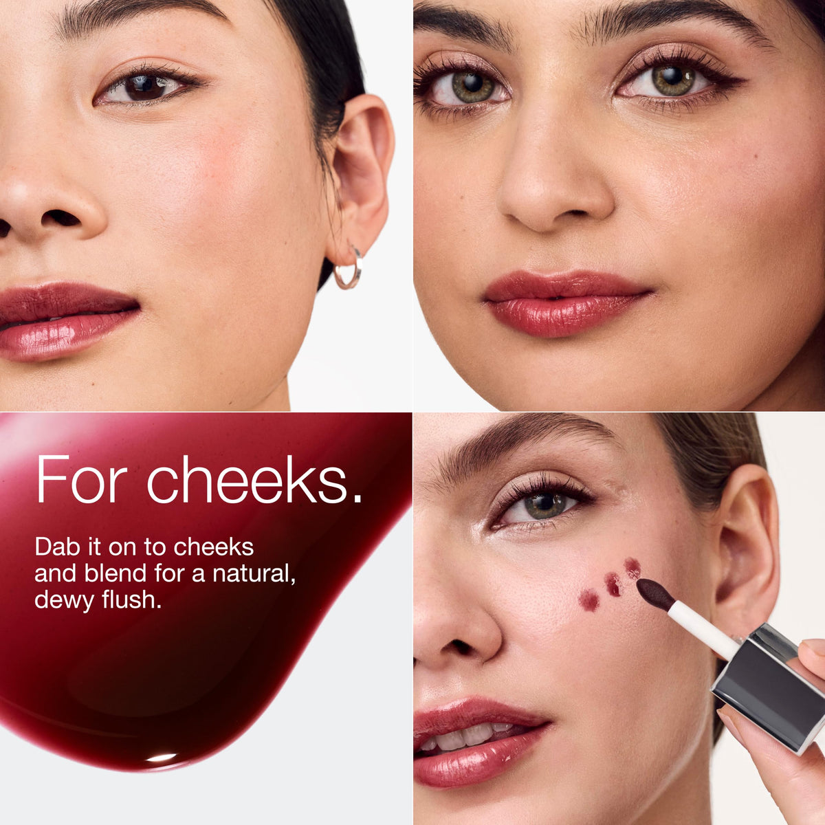 Clinique Pop Lip + Cheek Tinted Oil in Black Honey | Conditions Lips + Gives Cheeks a Natural, Dewy Flush Clinique