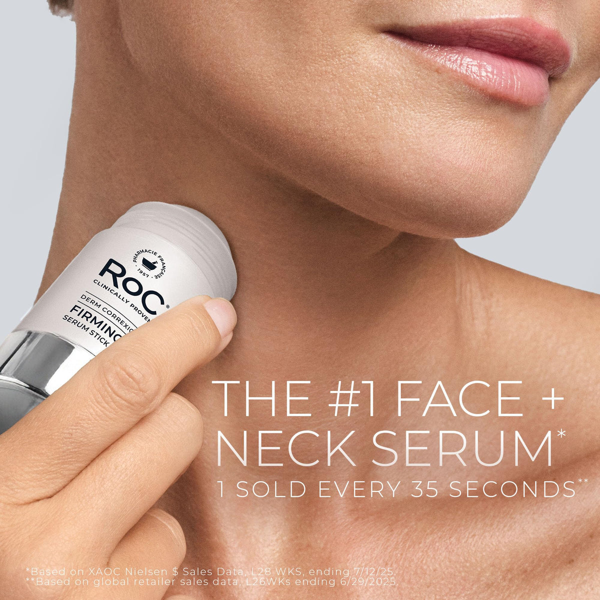RoC Derm Correxion Retinol Firming Serum Stick with Antioxidants to Visibly Tighten and Firm Wrinkles and Laugh Lines For Men and Women + Retinol Eye Cream Packette, 1.0 oz (Packaging May Vary) RoC