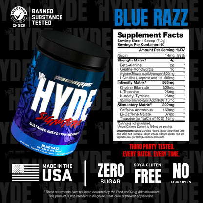 ProSupps Mr. Hyde Signature Pre Workout Powder with Creatine, Beta Alanine & Caffeine - Performance, Energy & Endurance - Clean Fitness & Gym Supplements ProSupps