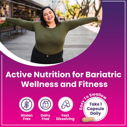ProCare Health Bariatric Multivitamin 45mg Iron – Once Daily Capsule for Gastric Bypass, Sleeve & Post-Op Support – 90 Easy-to-Swallow Capsules ProCare Health
