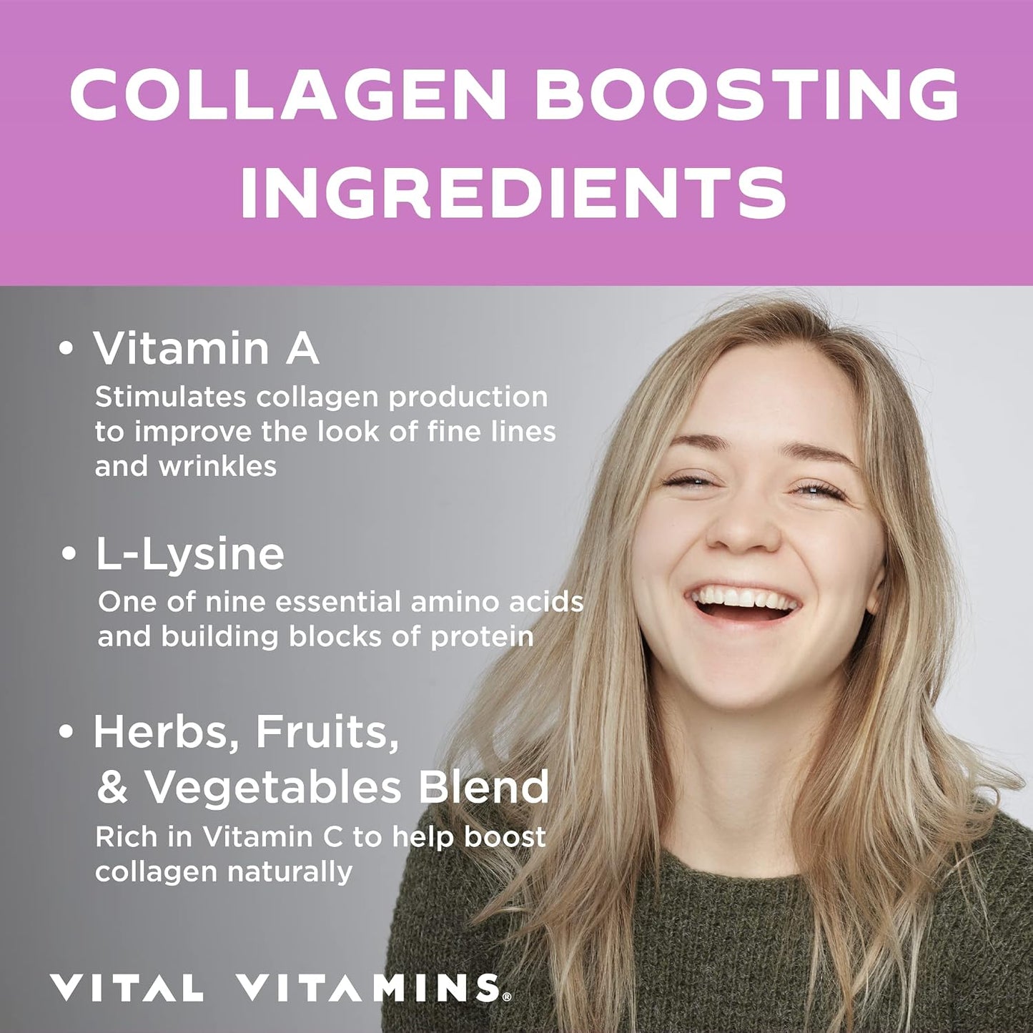 Vital Vitamins Vegan Collagen Booster + Resveratrol Capsules Gsupps Australia