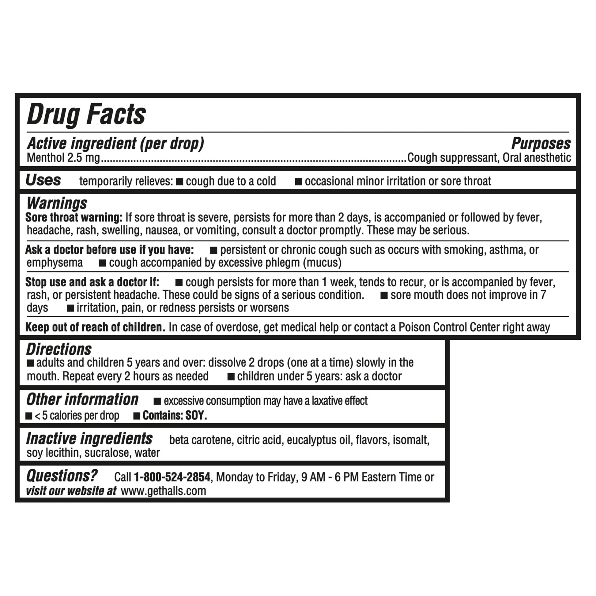 Halls Minis Honey Lemon Flavor Sugar Free Cough Drops, 48 Drops HALLS buy australia supplements