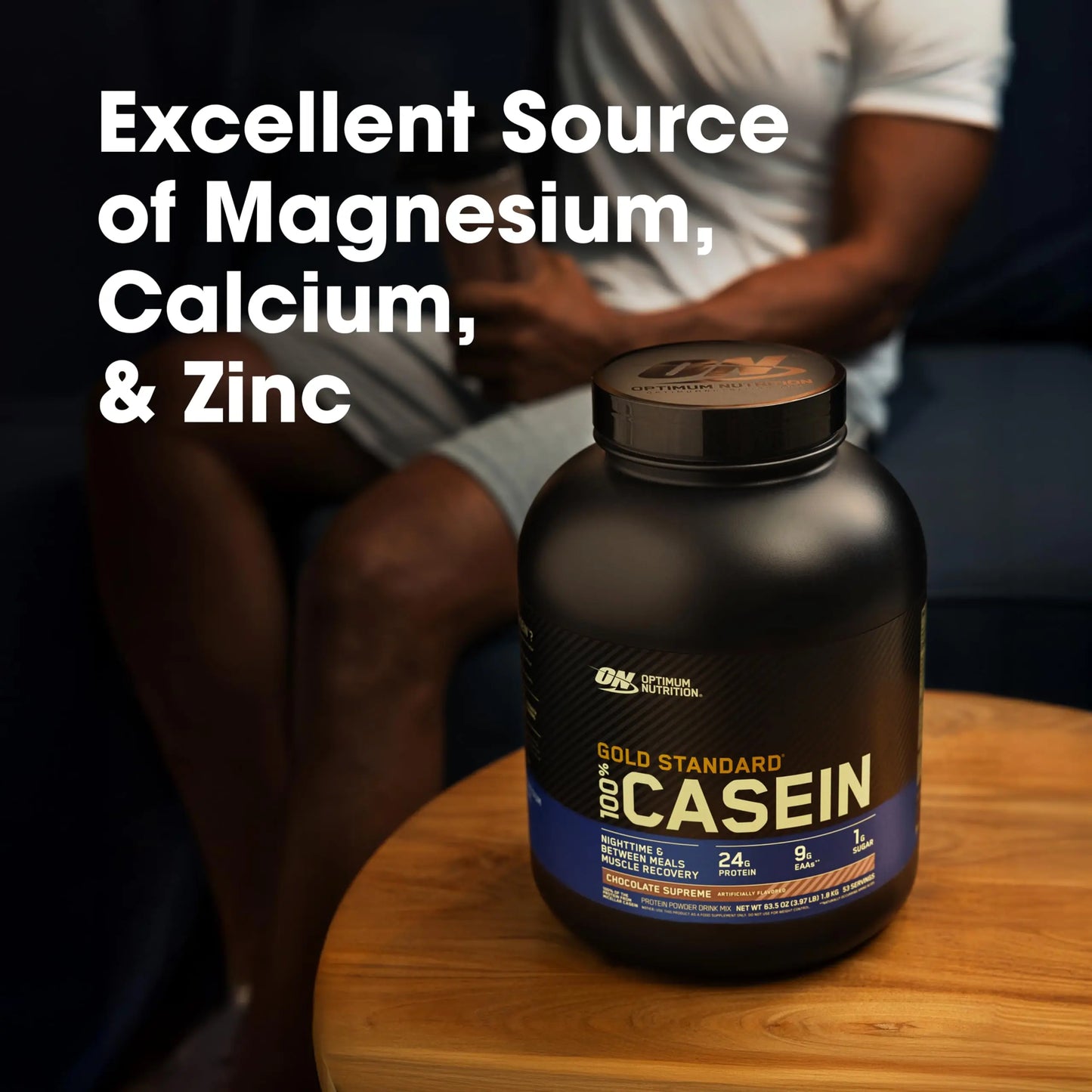 Optimum Nutrition Gold Standard 100% Micellar Casein Protein Powder, Slow Digesting, Helps Keep You Full, Overnight Muscle Recovery, Chocolate Supreme, 2 Pound (Packaging May Vary) Optimum Nutrition