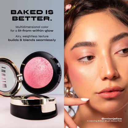 Milani Rose Blush, Powder Blush for Cheeks - Natural Matte - Romantic Rose Milani