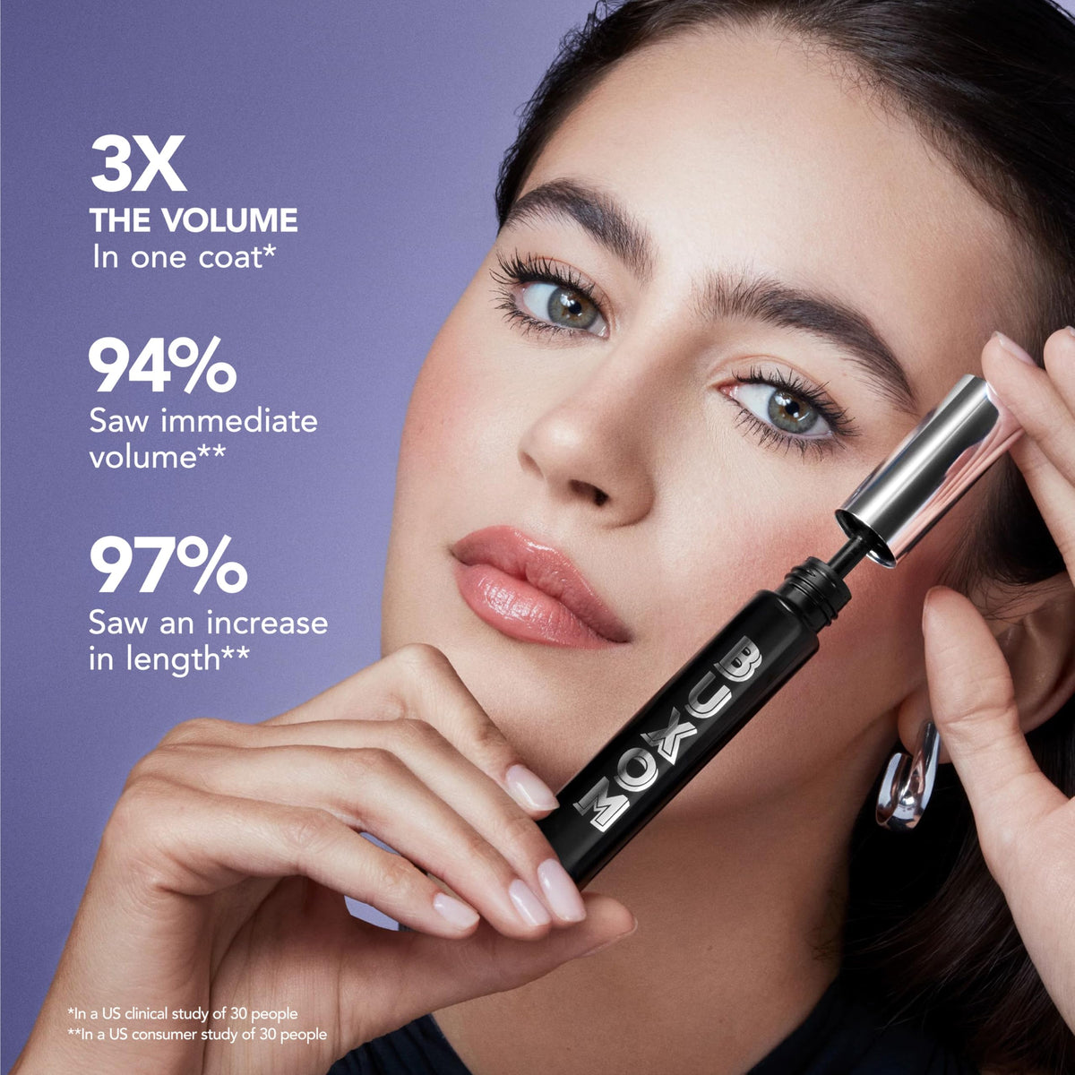 BUXOM Lash Volumizing Mascara, Blackest Black, 0.37 oz Buxom