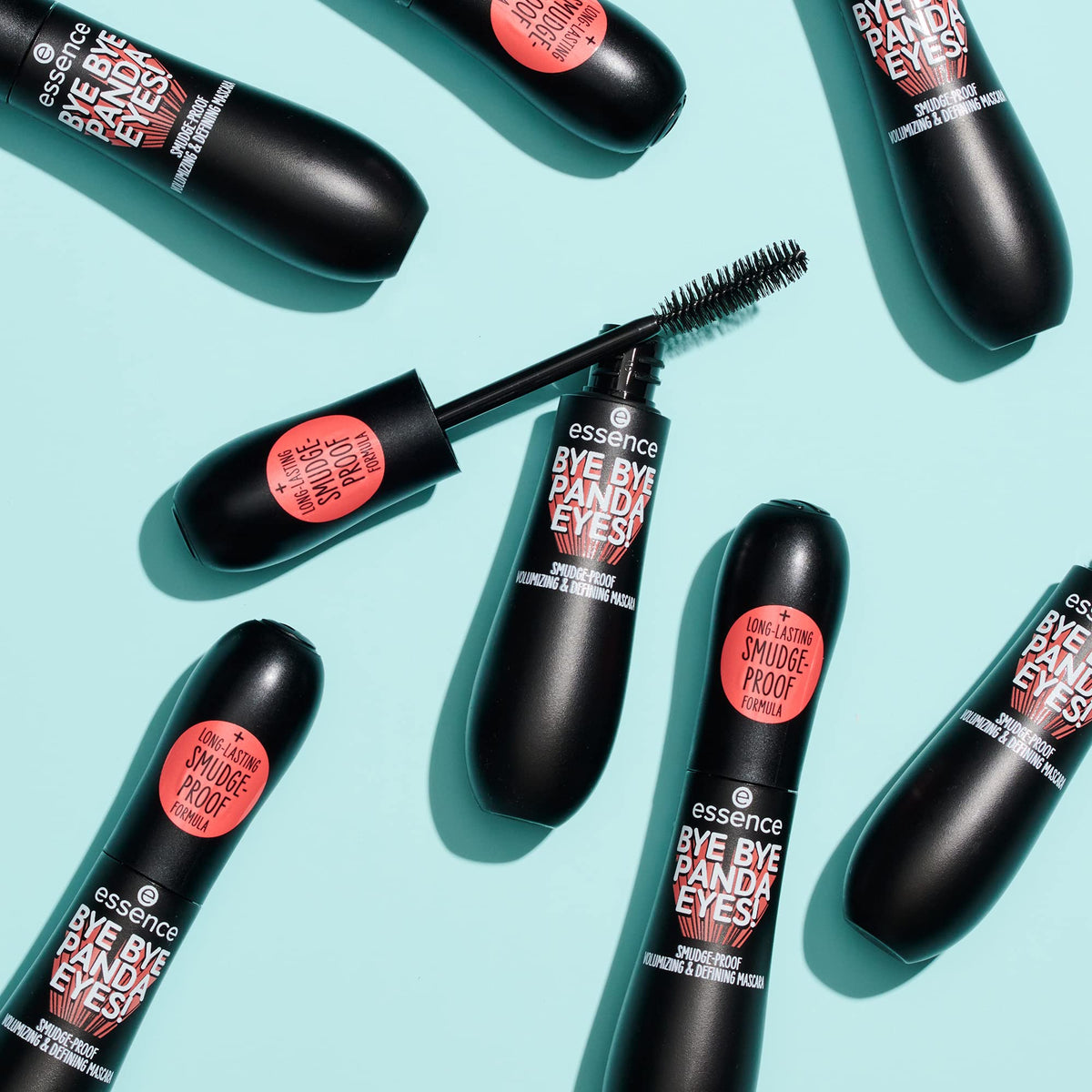 essence Bye Bye Panda Eyes Tubing Mascara, Black, Smudge-proof (Pack of 1) Essence Cosmetics